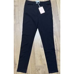 Pearl by Lela Rose Pants Women’s Size 4 Black Ponte Stephanie Trouser USA New